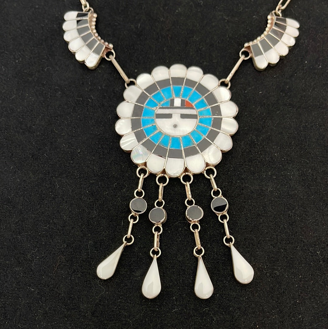 Zuni Sun Face 18” Necklace by Jose Massie Zuni