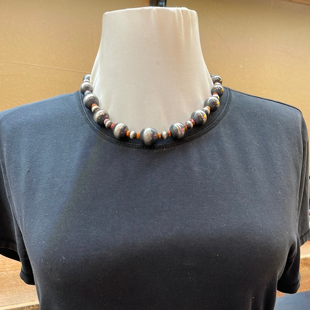 18mm Pearls with Spiny Oyster 18" Necklace