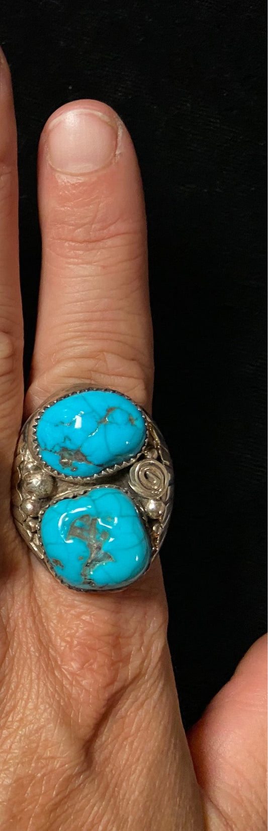 Natural Kingman Turquoise Ring