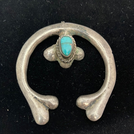 Vintage Turquoise Naja Shepherd Hook Pendant