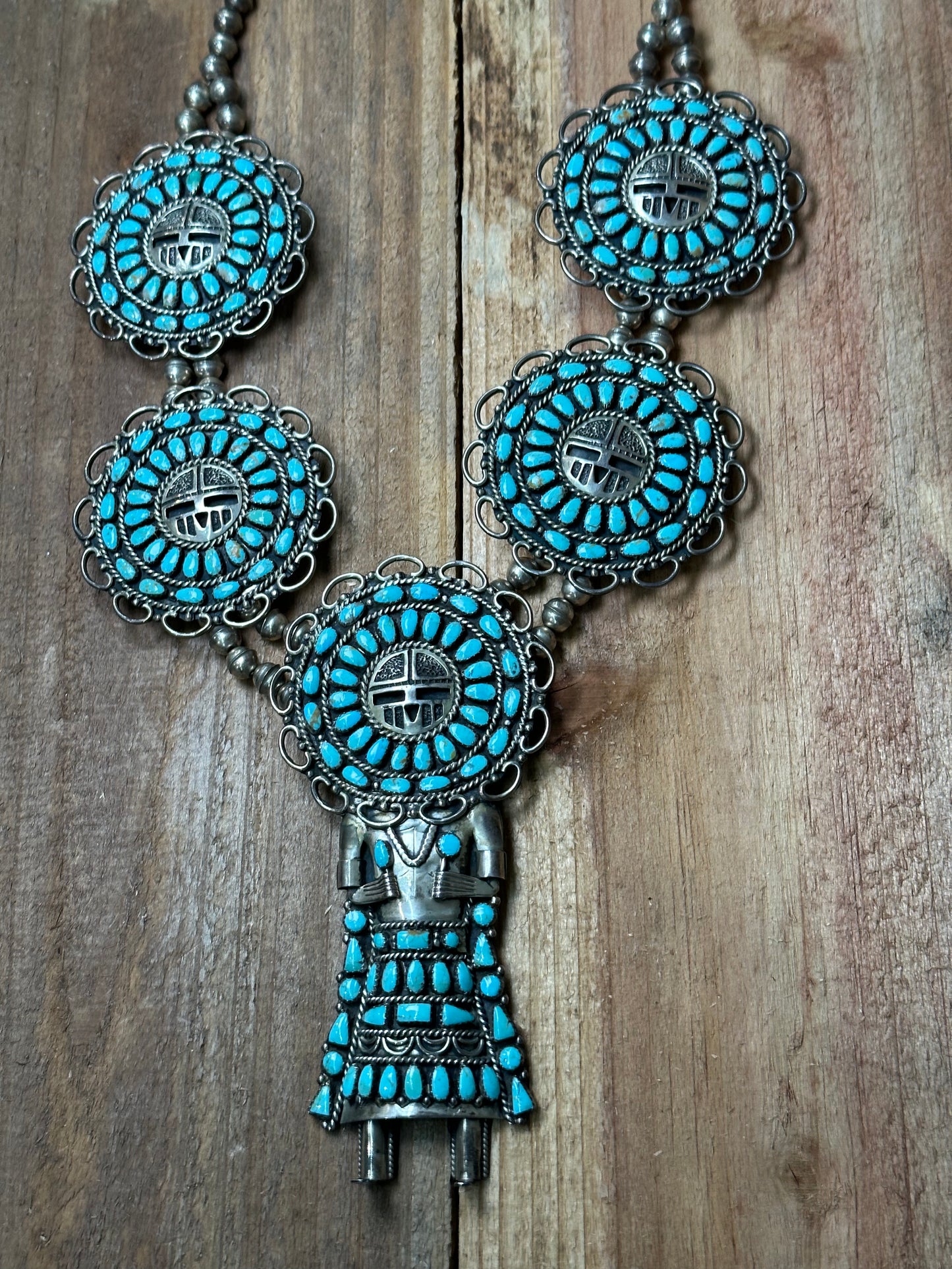 Vintage Katsina Necklace by Larry Moses Begay (Kachina)