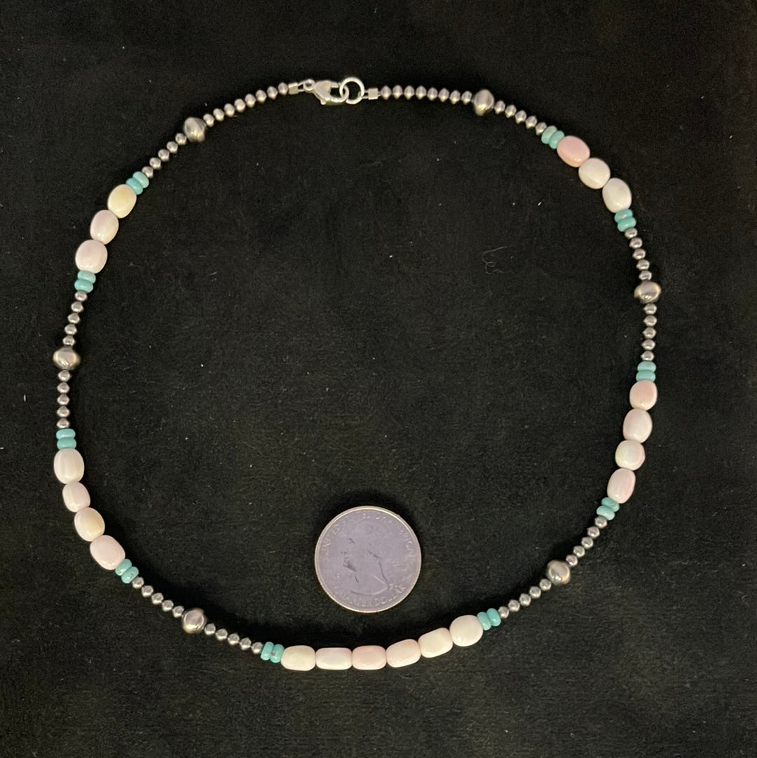 Cotton Candy (Pink Conch Shell) 17” Necklace