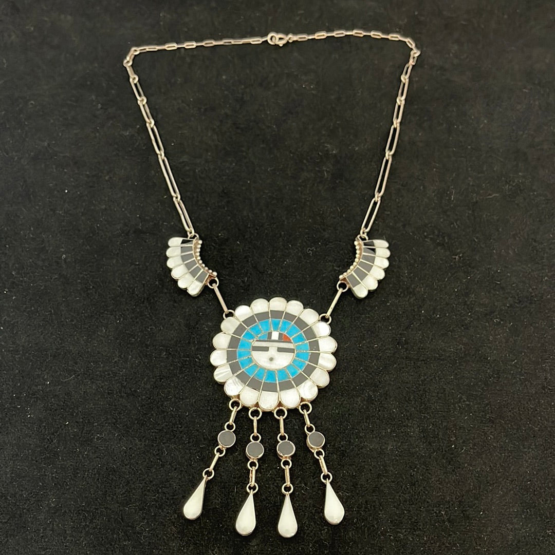 Zuni Sun Face 18” Necklace