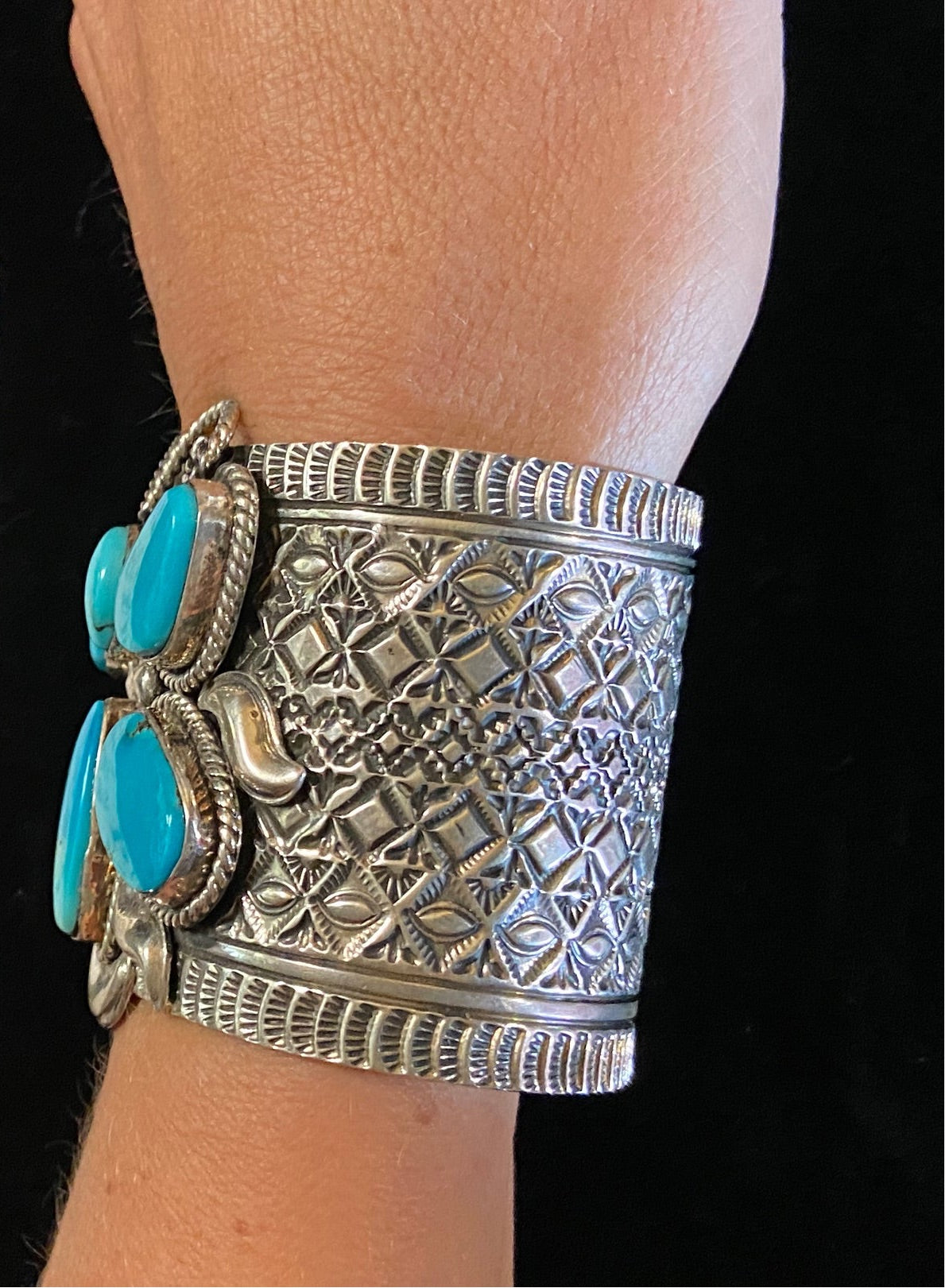 Kingman Turquoise Butterfly Bracelet