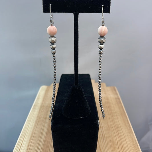 Cotton Candy (Pink Conch Shell) Hook Earrings