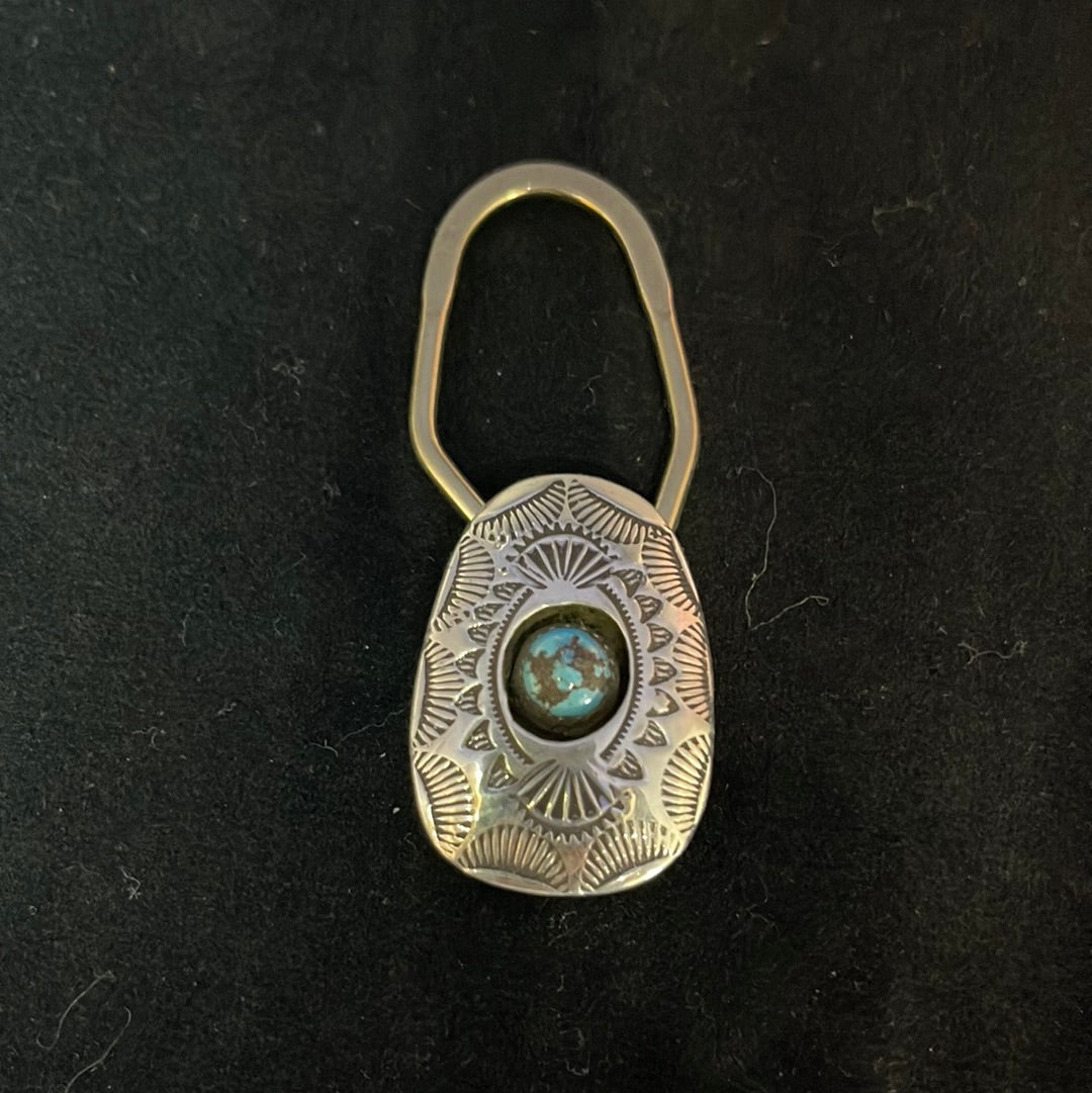 Vintage Key Chain with Kingman Turquoise