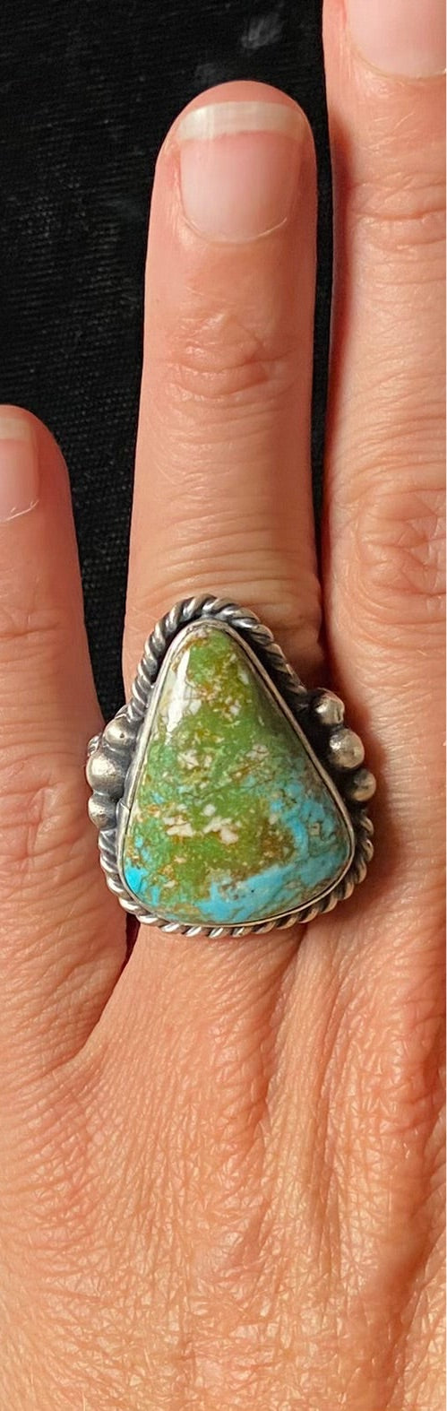 Sonoran Rose Turquoise Ring size 6.0