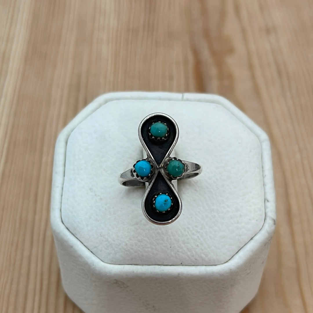 Size 5 - Vintage Kingman Turquoise Ring