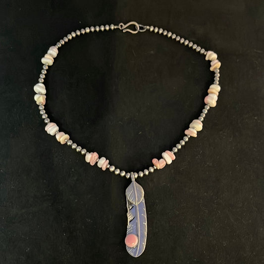 Cotton Candy (Pink Conch Shell) 20” Necklace
