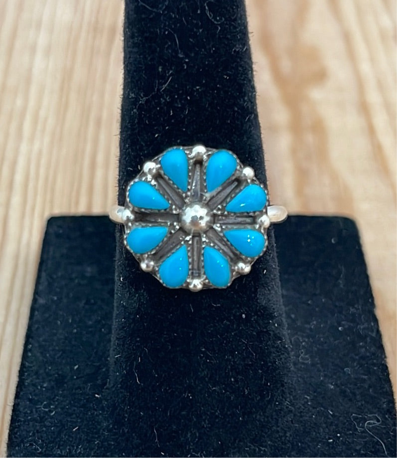 Turquoise Cluster Ring