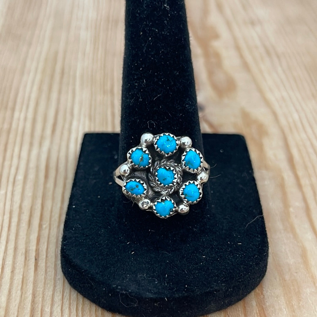 Turquoise Cluster Ring