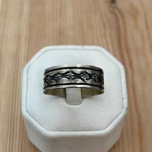 Size 15 - Stamped Band Ring