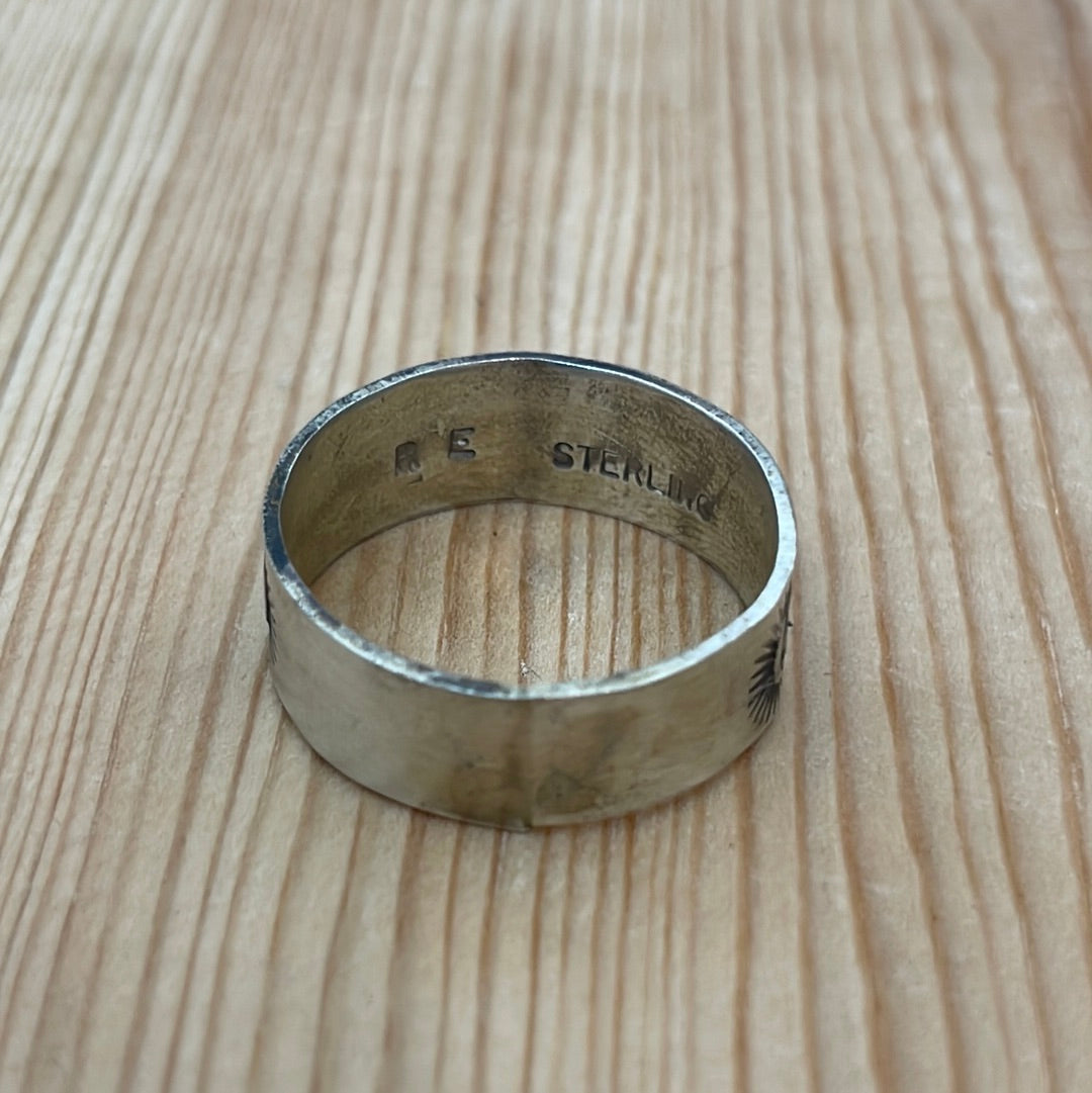 Size 15 - Stamped Band Ring