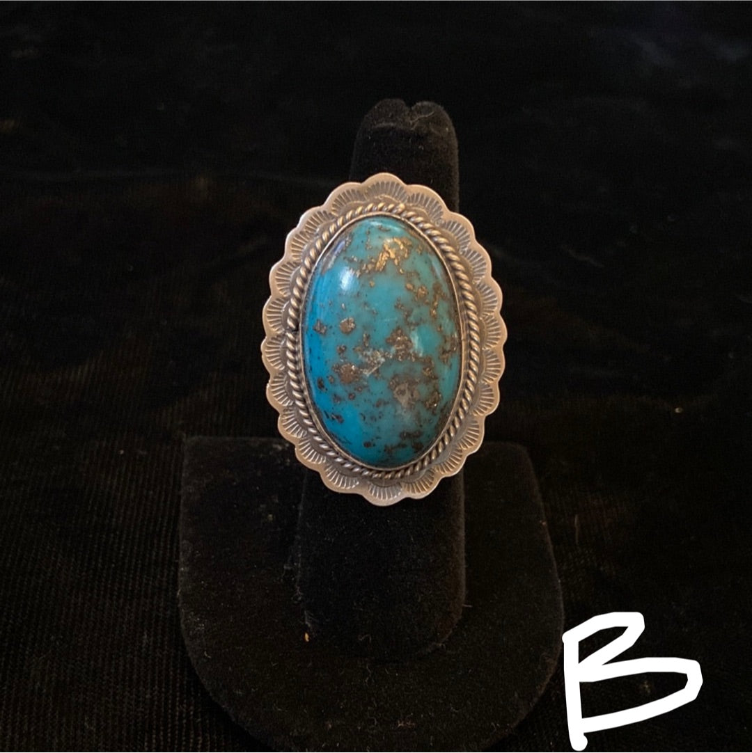 7.0 Persian Turquoise Ring