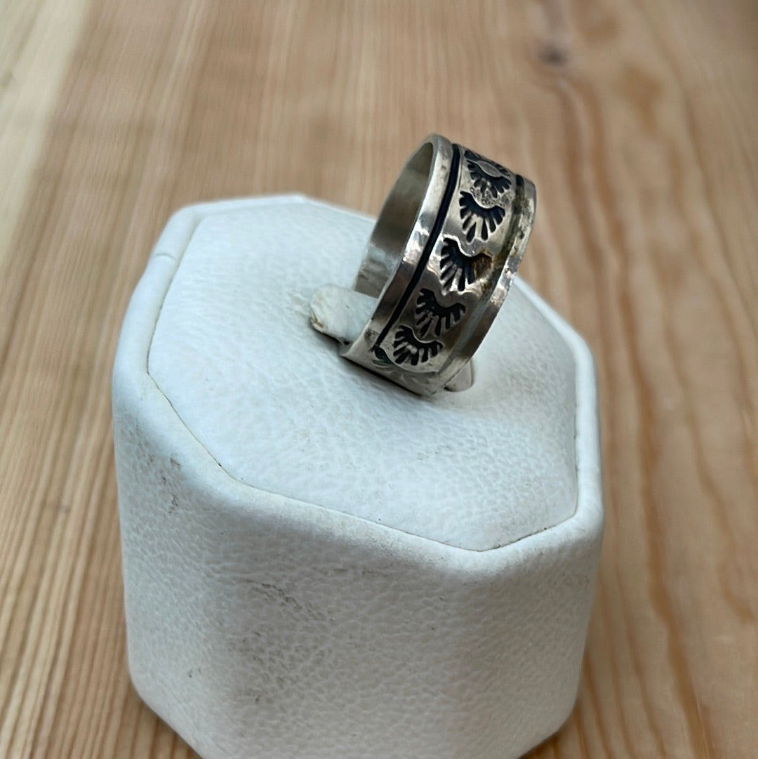 Size 9 - “Eye” Stamped Band Ring