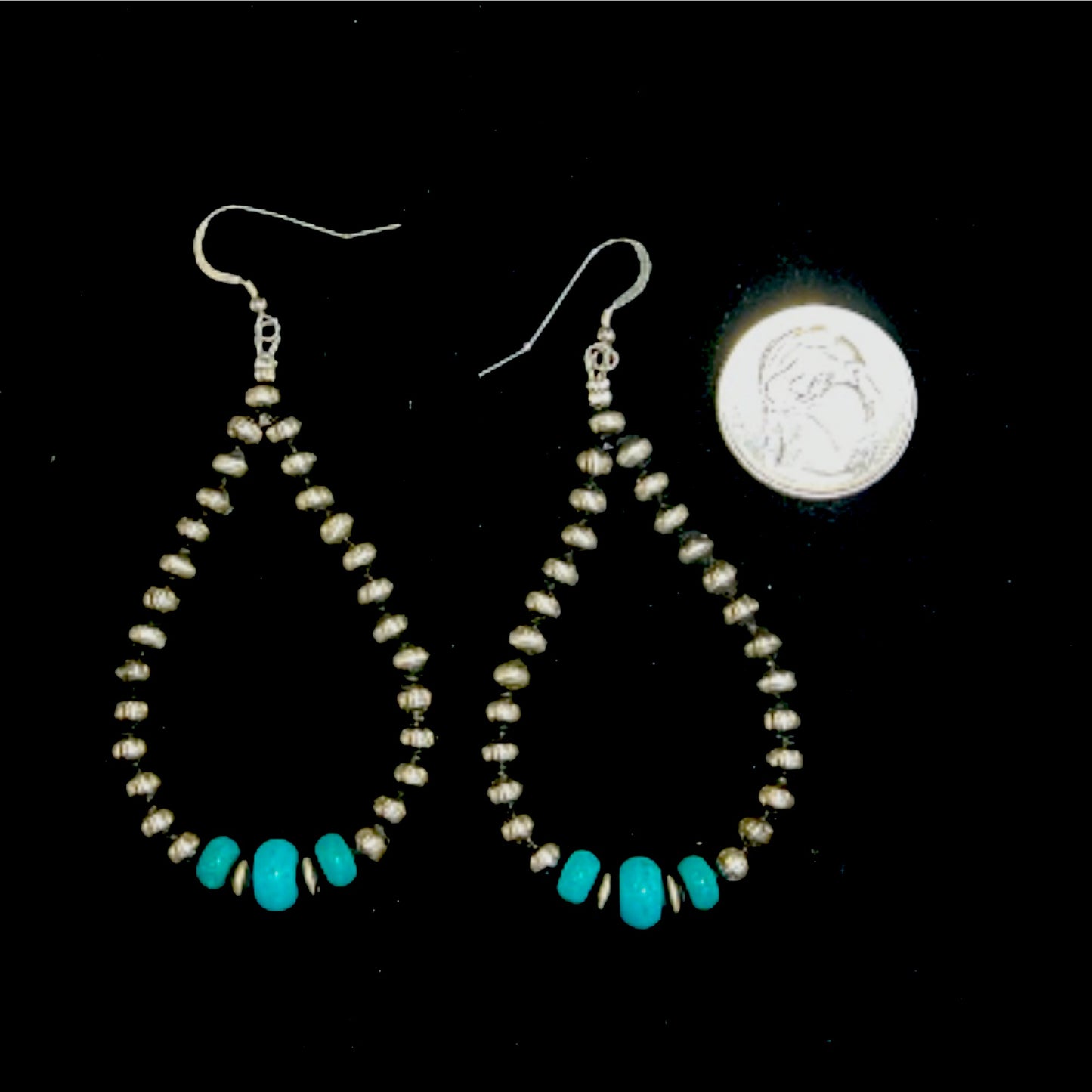 3 1/2” 5MM Navajo Pearl Earrings