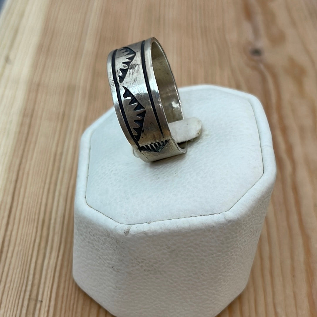 Size 14 - Stamped Band Ring