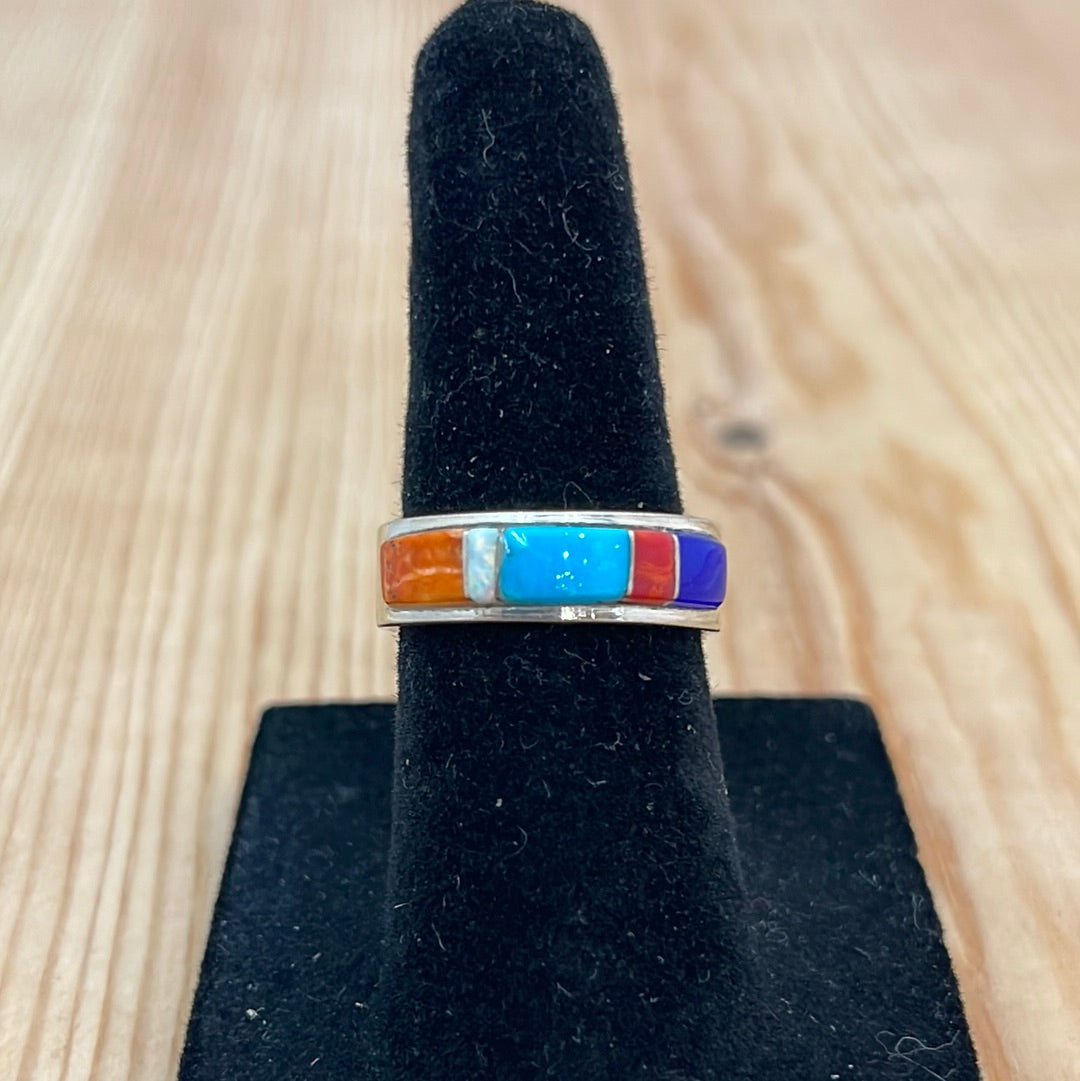 5.0 - Zuni Inlay Band Ring